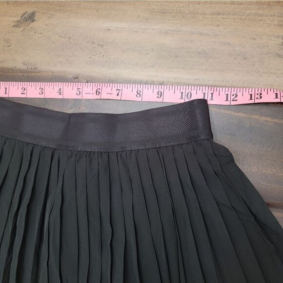 Eleloveph Lola Skort Solid Black Plaid Elastic Waistband Mini Size XS - Picture 7 of 9